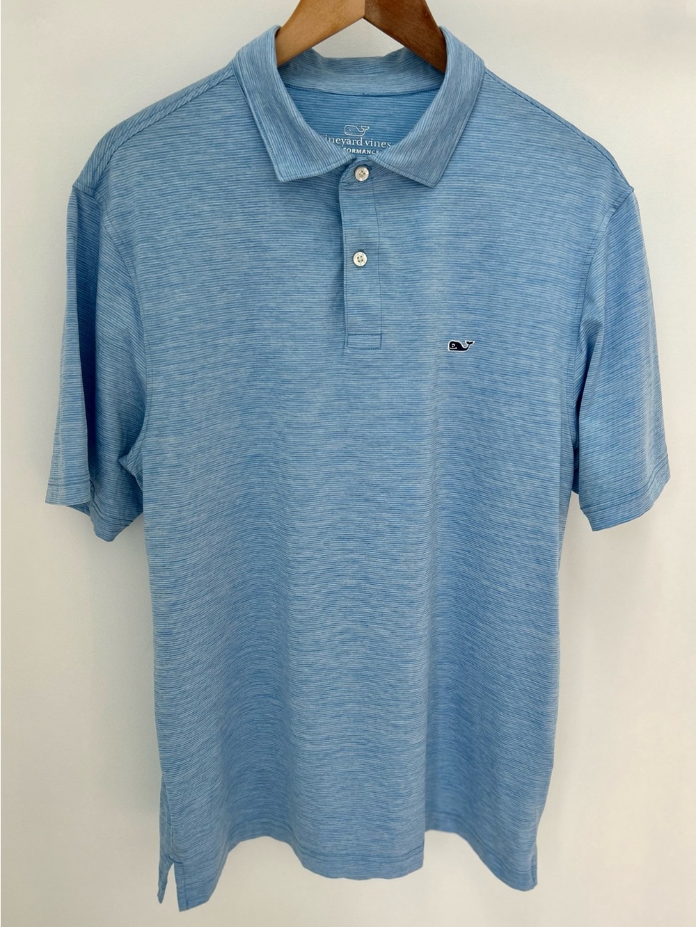 Vineyard Vines Performance Polo Men’s M Blue Stretch Golf 22x28
